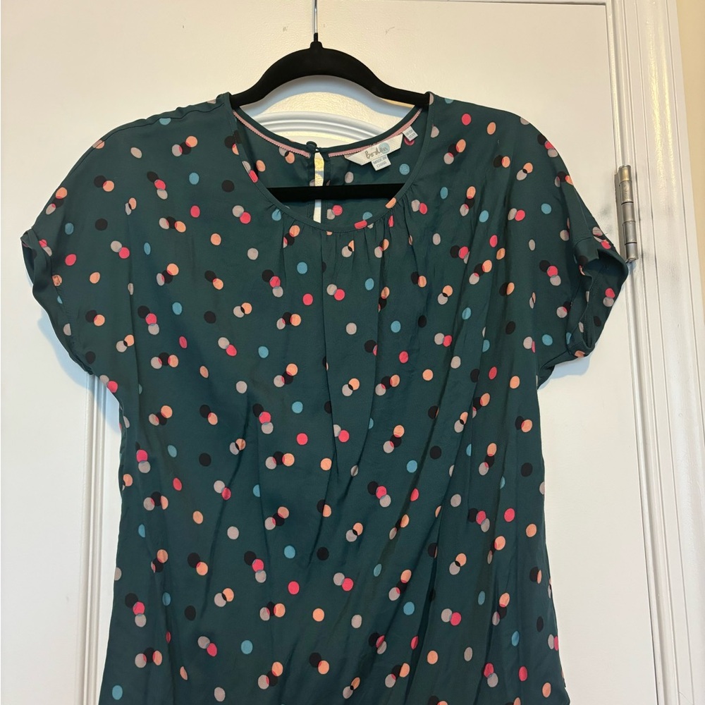 Boden Green Polka Dot Women's Blouse